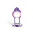 Классическая анальная пробка Amethyst Rain Small - 8 см. 