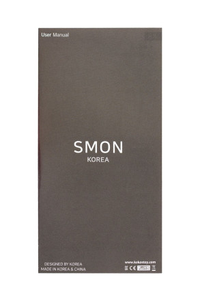Фиолетовый вибромассажер SMON №1 с бугорками - 21,5 см. 