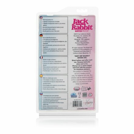 Розовый вибромассажер Petite Jack Rabbit - 24 см. 