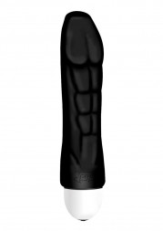 Чёрный вибратор Joystick The Body Comfort - 17 см.