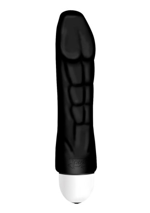 Чёрный вибратор Joystick The Body Comfort - 17 см. 