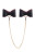 Черно-красный бондажный набор Bow-tie 
