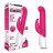 Розовый вибромассажер для G-точки Come hither G-Spot Rabbit - 24,5 см. 