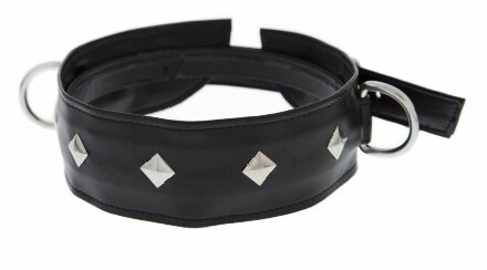 Полиуретановый ошейник с пуклями и D-кольцами Collar with Studs 