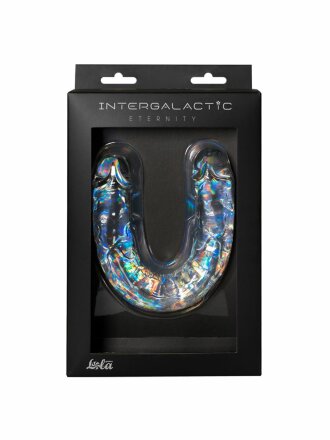 Прозрачный двусторонний фаллоимитатор Eternity - 29,5 см. 