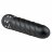 Черный мини-вибратор Diamond Twisted Vibrator - 11,4 см. 