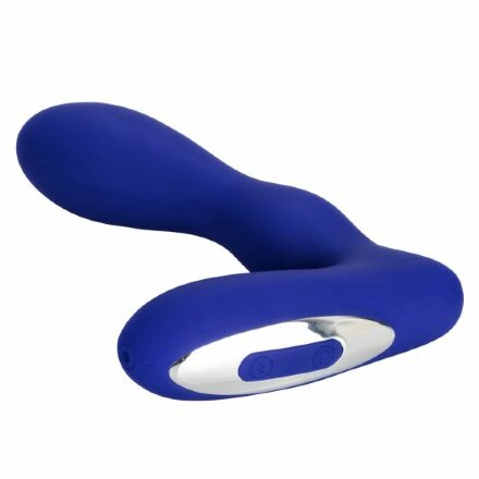 Синий анальный вибратор Eclipse Pleasure Probe - 13,25 см. 