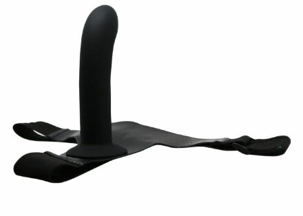 Страпон на эластичных ремнях Ultra Harness Karin Dildo - 16,8 см. 