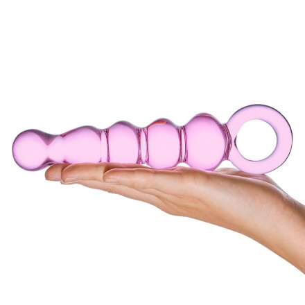 Анальный розовый жезл Quintessence Anal Slider - 18 см. 