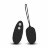 Чёрное виброяйцо с пультом дистанционного управления ULTRA SEVEN REMOTE CONTROL EGG 
