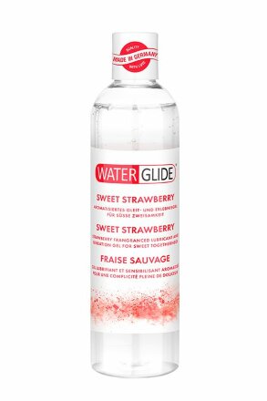 Лубрикант на водной основе с ароматом клубники SWEET STRAWBERRY - 300 мл. 