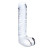 Прозрачный фаллоимитатор 8  Realistic Ribbed Glass Dildo - 20,3 см. 