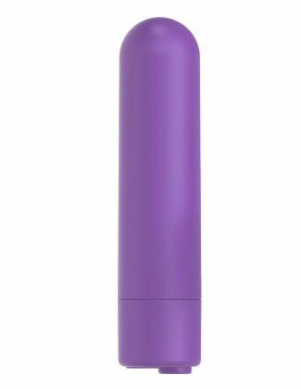 Фиолетовая вибропуля с пультом Rechargeable Remote Control Bullet - 7,62 см. 