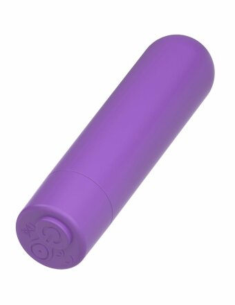 Фиолетовая вибропуля с пультом Rechargeable Remote Control Bullet - 7,62 см. 