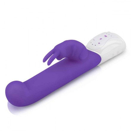 Фиолетовый вибромассажер для G-точки Come hither G-Spot Rabbit - 24,5 см. 