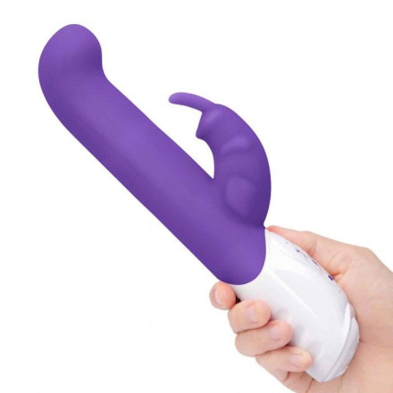 Фиолетовый вибромассажер для G-точки Come hither G-Spot Rabbit - 24,5 см. 