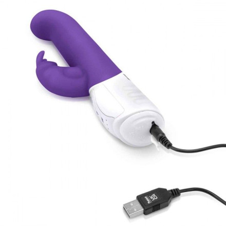 Фиолетовый вибромассажер для G-точки Come hither G-Spot Rabbit - 24,5 см. 