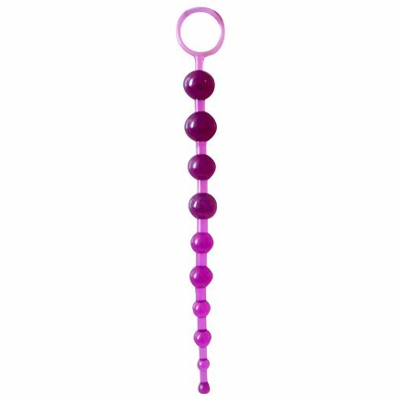 Фиолетовая анальная цепочка Anal stimulator - 26 см. 