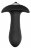 Черная анальная вибровтулка SINGLE SPEED DIAMOND PLUG - 9 см. 