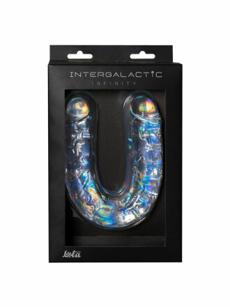Прозрачный двусторонний фаллоимитатор Infinity - 33,5 см. 