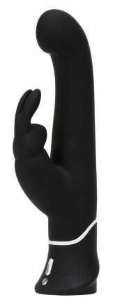 Черный вибратор-кролик G-Spot Stroking Vibrator - 24,2 см. 