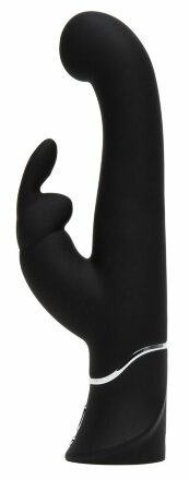 Черный вибратор-кролик G-Spot Stroking Vibrator - 24,2 см. 