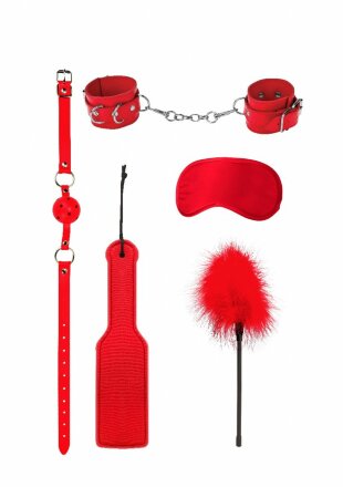 Красный игровой набор БДСМ Introductory Bondage Kit №4 