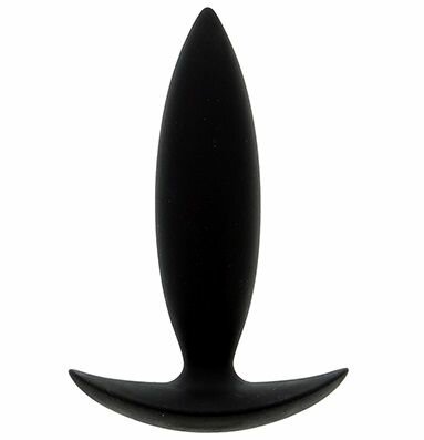 Чёрная мини-пробка для анальной стимуляции BOOTYFUL ANAL PLUG XTRA SMALL BLACK - 9 см. 