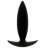 Чёрная мини-пробка для анальной стимуляции BOOTYFUL ANAL PLUG XTRA SMALL BLACK - 9 см. 