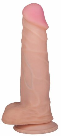 Фаллоимитатор HUMAN STYLE 6,5&quot; с мошонкой - 16 см. 