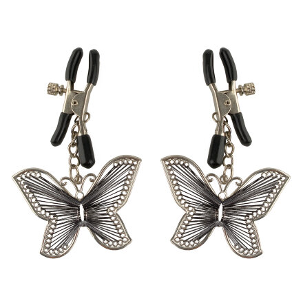 Зажимы на соски с бабочками Butterfly Nipple Clamps 