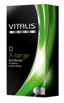 Презервативы увеличенного размера VITALIS PREMIUM x-large - 12 шт. 