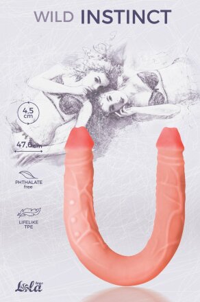 Двусторонний фаллоимитатор Wild Instinct - 47,6 см. 