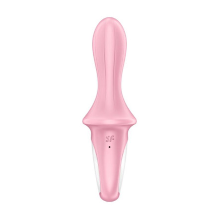 Розовый вибромассажер Air Pump Booty 5+ - 18,1 см. 