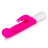 Розовый массажер для G-точки Slim Shaft thrusting G-spot Rabbit - 23 см. 