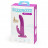 Лиловый страпон Rechargeable Vibrating Strap-On Harness Set - 17,6 см. 