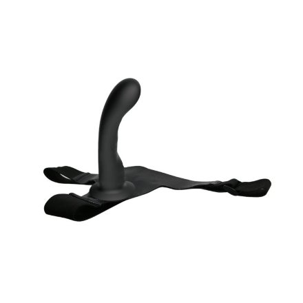 Страпон с изогнутой головкой Ultra Harness Curvy Dildo - 15,8 см. 