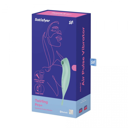 Мятный вибромассажер Twirling Pro+ 