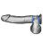Набор из двух голубых силиконовых колец разного диаметра SILICONE COCK RING SET 