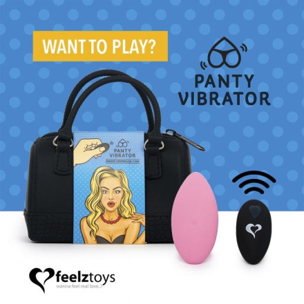 Розовый вибромассажер в трусики с пультом ДУ Panty Vibe Remote Controlled Vibrator 