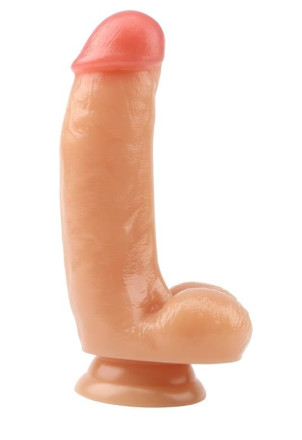 Реалистичный фаллоимитатор на присоске Fluttering Dildo - 17 см. 