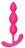 Розовый анальный стимулятор SILKY SMOOTH T-TEARDROP - 11 см. 