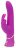 Лиловый вибратор Curve Thrusting Rechargeable Rabbit Vibrator - 24,1 см. 