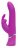 Лиловый вибратор Curve Thrusting Rechargeable Rabbit Vibrator - 24,1 см. 