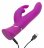 Лиловый вибратор Curve Thrusting Rechargeable Rabbit Vibrator - 24,1 см. 