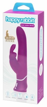 Лиловый вибратор Curve Thrusting Rechargeable Rabbit Vibrator - 24,1 см. 