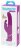 Лиловый вибратор Curve Thrusting Rechargeable Rabbit Vibrator - 24,1 см. 