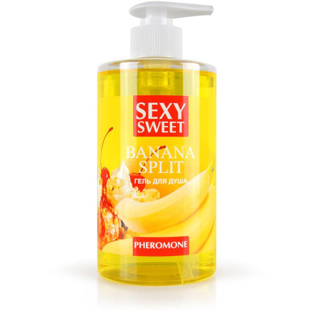 Гель для душа Sexy Sweet Banana Split с ароматом банана и феромонами - 430 мл. 