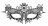 Черная кружевная маска на глаза Queen Black Lace Mask 