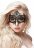 Черная кружевная маска на глаза Queen Black Lace Mask 